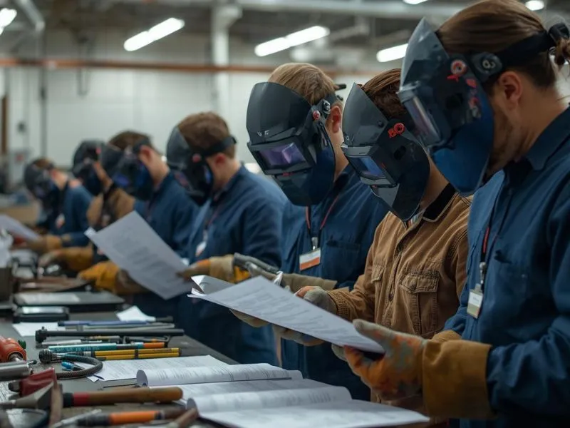 Formación de soldadores y revisión de procedimientos