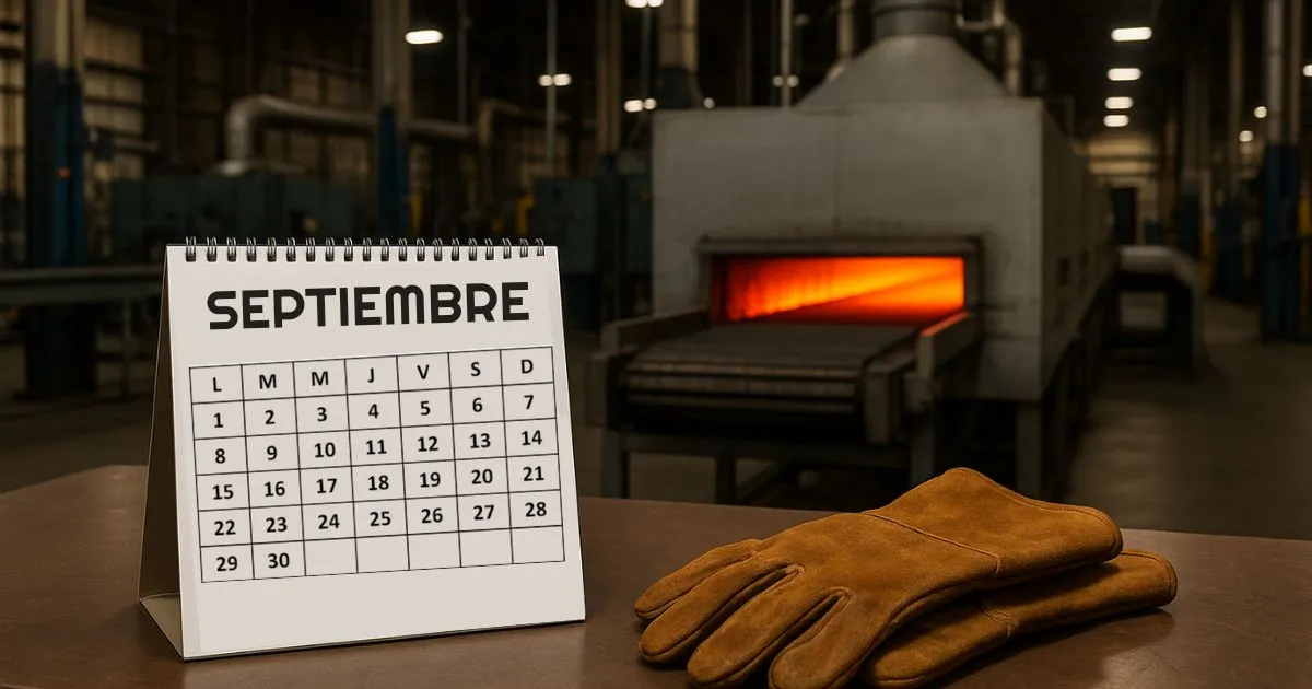 Volver a soldar en septiembre